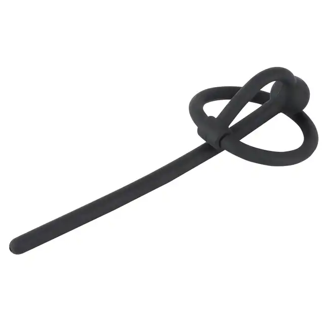 Penisplug - Piss Play Glan Ring. Silikonowy dilator wydrążony w środku, doskonała wygoda noszenia 