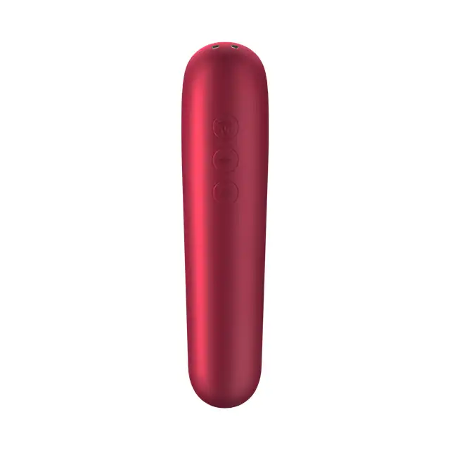 Satisfyer - Dual Love Air Pulse Red. Nowoczesny wibrator z funkcją Air Pulse. Sterowanie aplikacją z Satisfyer App!