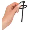 Penisplug - Piss Play Glan Ring. Silikonowy dilator wydrążony w środku, doskonała wygoda noszenia 