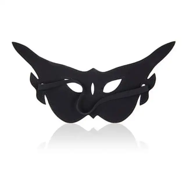 Toyz 4 Lovers - Butterfly Face Mask. Czarna maska motyl. Wygodny materiał, dopasowuje się do twarzy.