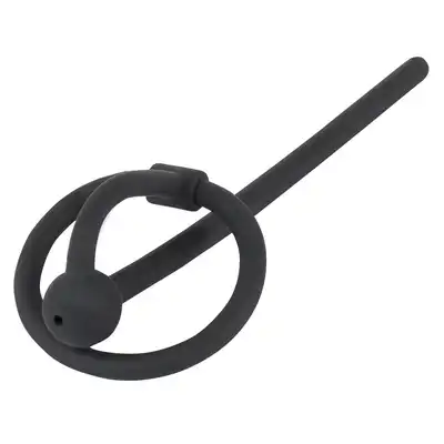Penisplug - Piss Play Glan Ring. Silikonowy dilator wydrążony w środku, doskonała wygoda noszenia 