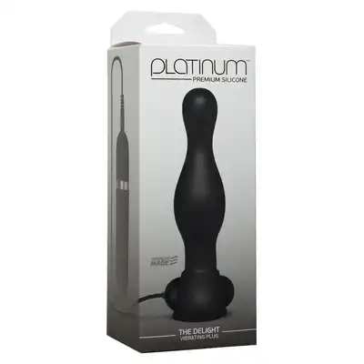Plug/vibr-PLATINUM DELIGHT VIBR PLUG BLACK