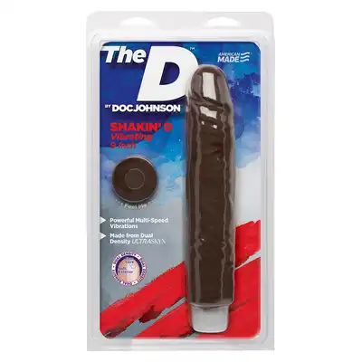 Wibrator-THE SHAKIN D VIBR CHOCOLATE 9 INCH