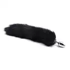Toyz 4 Lovers - Long fox tail anal plug M. 7 cm długości, 3 cm szerokości. Czarna kita!