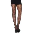 Leg Avenue - 85172 czarne wzorzyste rajstopy. Wygodne, delikatne w dotyku, elastyczne. One size. 