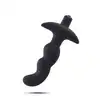 Toyz4Lovers - Black Twist. Wibrujący plug analny, wodoodporny, aksamitnie gładki. 13,5 cm długości, 3,5 cm szerokości. 
