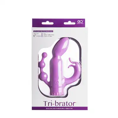 Wibrator-TRIBRATOR 6INCH RECHARGE VIBR. PURPLE