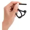 Penisplug - Piss Play Glan Ring. Silikonowy dilator wydrążony w środku, doskonała wygoda noszenia 