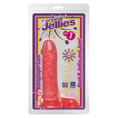 Dildo-7 INCH BALLSY SUPER COCK PINK