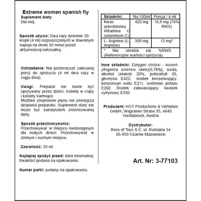 Supl.diety-Spain Fly extreme women- 30ml