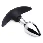 Master Series - Dark Invader Small. Niesamowita wtyczka analna 8,9 cm z silikonową podstawą dla bezpieczeństwa. 