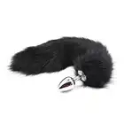 Toyz 4 Lovers - Long fox tail anal plug M. 7 cm długości, 3 cm szerokości. Czarna kita!