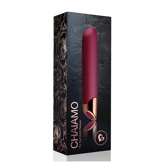 Rocks-Off - Chaiamo Vibrator Burgundy. Potężna siła wibracji, 16 cm dopracowany do perfekcji - ultra gładki silikon medyczny.
