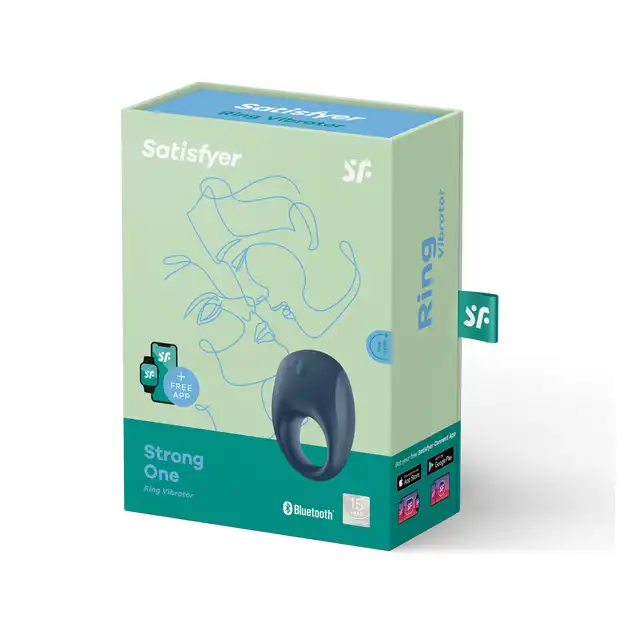 Satisfyer - Strong One Ring. Granatowy silny ring erekcyjny. Idealne dopasowanie, cudowna stymulacja.