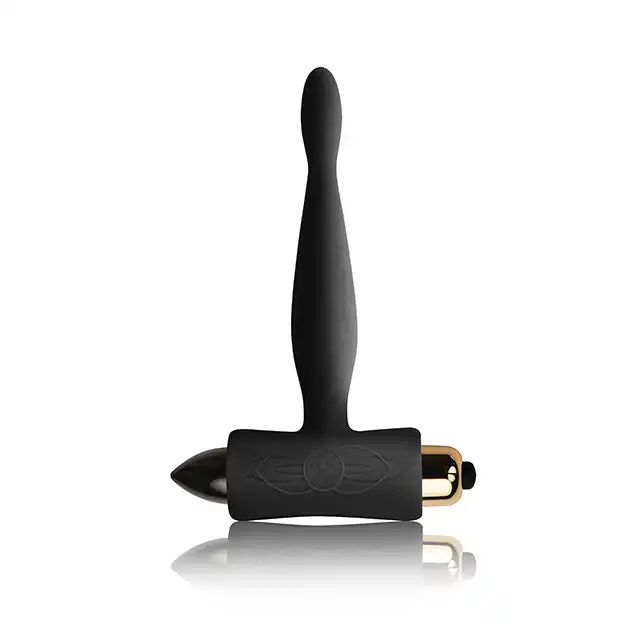 Rocks-Off - Petite Sensations Teazer Black. Wibrujący plug analny. W pełni wodoodporny, jedwabiście gładki. 