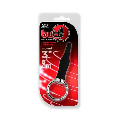 Plug-BUTT O 3INCH BUTT PLUG BLACK
