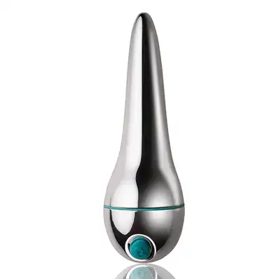 Rocks-Off - Aura Vibrator Teal. Wygodny, dyskretny, nietuzinkowo wyprofilowany mini wibrator. 