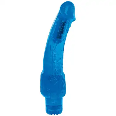 Wibrator-VIBRATOR JAMMY JELLY PUZZLING GLITTER  BLUE