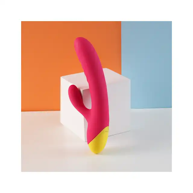 ROMP - Jazz. Wibrator z króliczkiem, klasyczny wzór - innowacyjny model. 4 tryby silnych wibracji, 6 prędkości,wodoodporność, aksamitny silikon. 