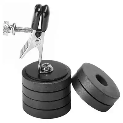 Master Series - Nipples Clamps with Weights. Klamerki na sutki z obciążnikami! Regulacja ciężaru.