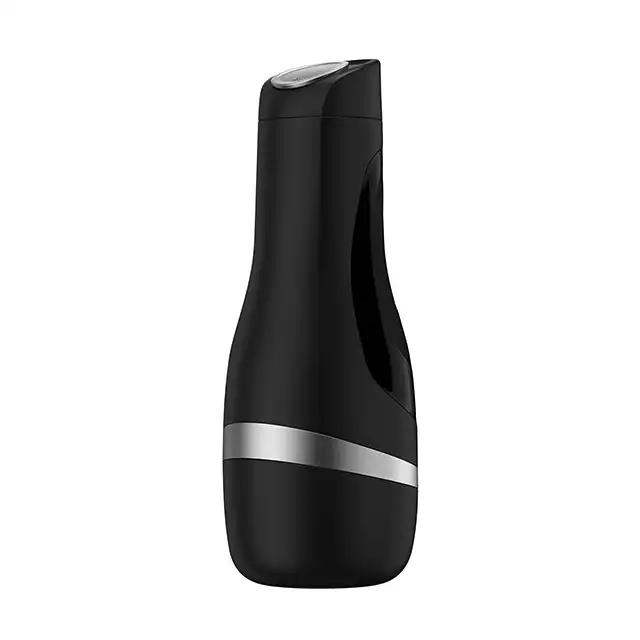 Satisfyer - Men Classic Masturbator Silver. Klasyczny, elegancki masturbator z głębokim tunelem z cyberskóry. Mega Sale