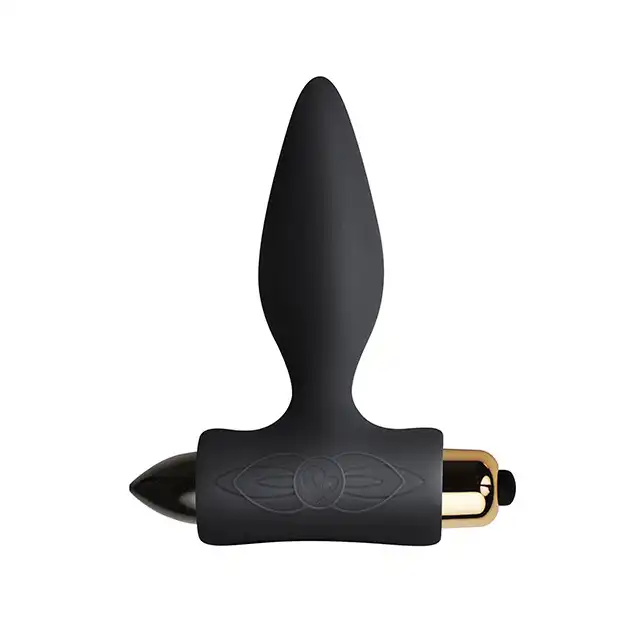 Rocks-Off - Petite Sensations Classic Black. Wibrujący plug analny o owalnej strukturze. Wodoodporny, jedwabiście gładki.