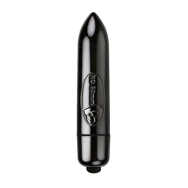 Rocks-Off - 80 mm 7  Speed Vibrator Black. Czarny mini wibrator o 7 prędkościach silnych wibracji.