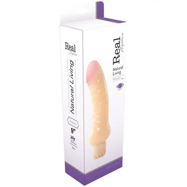 Real Rapture - Volcano Jelly 9". 22 cm długości, żelowy, gruby wibrator! Łatwa obsługa, hipoalergiczny materiał. Bestseller!