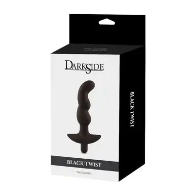 Toyz4Lovers - Black Twist. Wibrujący plug analny, wodoodporny, aksamitnie gładki. 13,5 cm długości, 3,5 cm szerokości. 