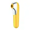 Satisfyer - Dual Love Air Pulse Yellow. Nowoczesny wibrator z funkcją Air Pulse. Sterowanie aplikacją z Satisfyer App!