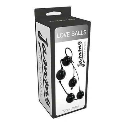 Kulki-JAMMY JELLY ANAL LOVE BALLS BLACK