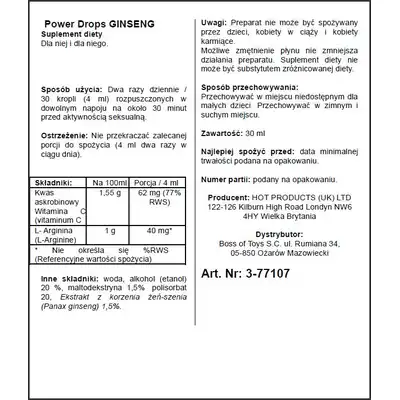 Supl.diety-Men Power Ginseng Drops 30ml