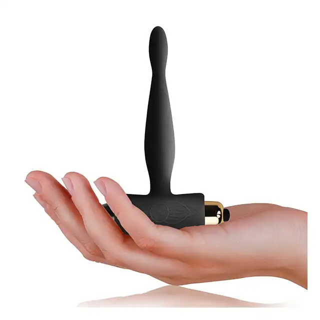 Rocks-Off - Petite Sensations Teazer Black. Wibrujący plug analny. W pełni wodoodporny, jedwabiście gładki. 
