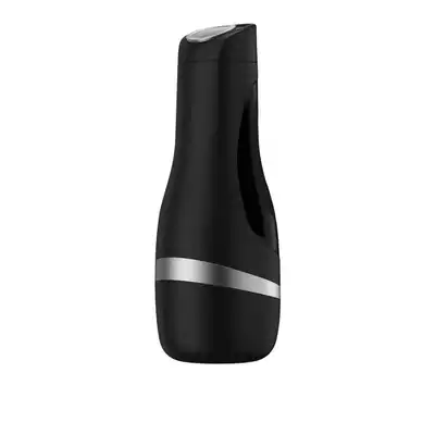 Satisfyer - Men Classic Masturbator Silver. Klasyczny, elegancki masturbator z głębokim tunelem z cyberskóry. Mega Sale