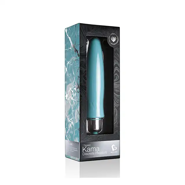 Rocks-Off - Kama Vibrator Teal. Mocny, ultra gładki silikon medyczny. 7 funkcji wibracji!