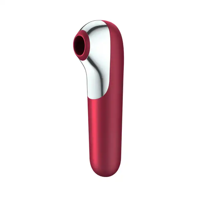 Satisfyer - Dual Love Air Pulse Red. Nowoczesny wibrator z funkcją Air Pulse. Sterowanie aplikacją z Satisfyer App!