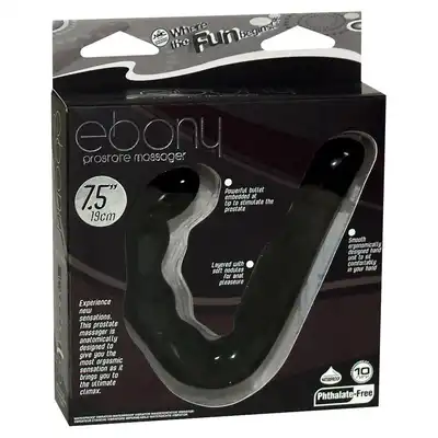 Ebony Prostate Massager black