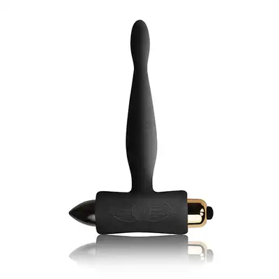 Rocks-Off - Petite Sensations Teazer Black. Wibrujący plug analny. W pełni wodoodporny, jedwabiście gładki. 