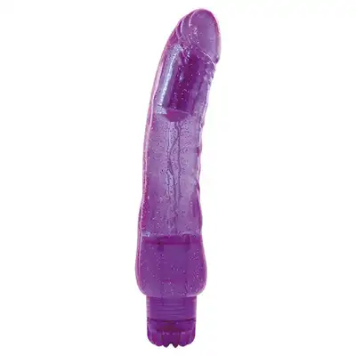 Wibrator-VIBRATOR JAMMY JELLY BRIGHT GLITTER PURPLE