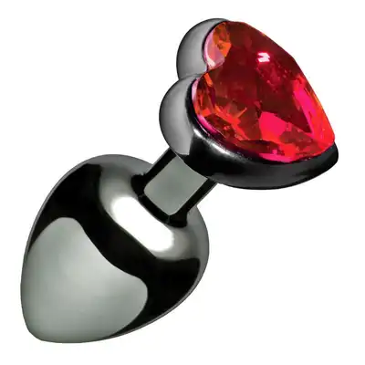 Toyz4Lovers - Butt Plug Heart Small 6 cm. Wtyczka analna w kształcie serca z czerwonym kryształkiem.