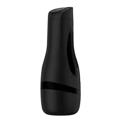 Satisfyer - Men Classic Masturbator Black. Klasyczny, elegancki masturbator z głębokim tunelem z cyberskóry. Mega Sale