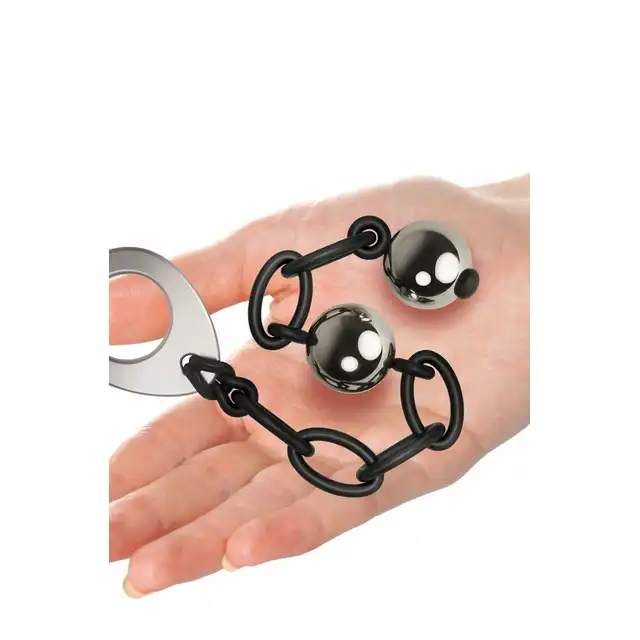 Rocks-Off - Love in Chains Balls. Nietypowe kulki gejszy na stalowym łańcuchu. 