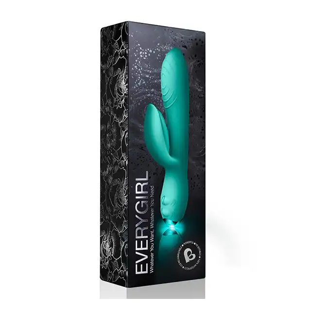 Rocks-Off - Every Girl Rabbit Vibrator. Najlepszy wibrator z króliczkiem, ultra jedwabista powierzchnia, dwa potężne silniki, wodoodporność!