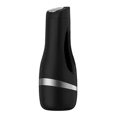 Satisfyer - Men Classic Masturbator Silver. Klasyczny, elegancki masturbator z głębokim tunelem z cyberskóry. Mega Sale