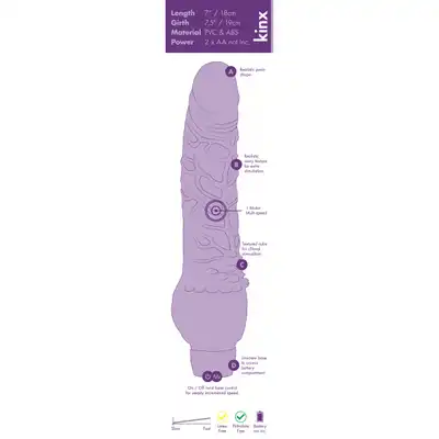 Wibrator-Bully Boy 7 Realistic Vibrator Kinx