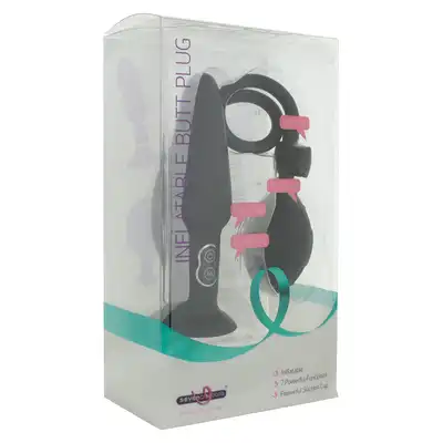 Plug-INFLATABLE BUTTPLUG BLACK