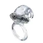 Bseries -  Vibro Cockring Clear. Wibrujący żelowy pierścień erekcyjny. Bestseller! 