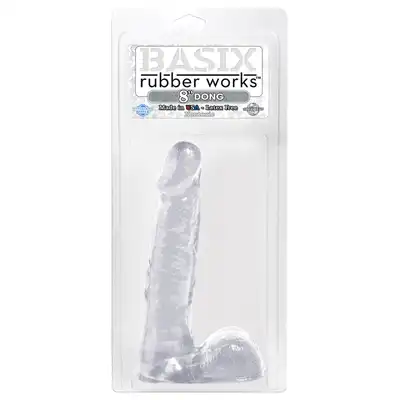 Dildo-BASIX 8"""" DONG CLEAR