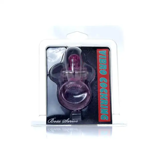 Bseries -  Vibro Cockring Pink. Wibrujący żelowy pierścień erekcyjny. Bestseller! 