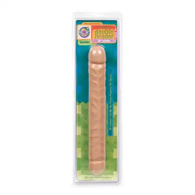 Dildo-DOUBLE HEADER DONG FLESH 12 INCH